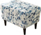 KRFOONN Ottoman Slipcovers Stretch Rectangle Footrest Stool Covers Printed Ottoman Cover for
