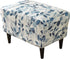KRFOONN Ottoman Slipcovers Stretch Rectangle Footrest Stool Covers Printed Ottoman Cover for