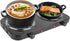 Electric Double Burner 2000W Portable Coil Hot Plate Stove - Countertop RV Hotplate with Non-Slip Rubber Feet