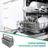 Cenipar Universal Dishwasher Silverware Replacement, 2 in 1 Utensil Basket with Handle