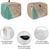 Life is Better at The Beach Toaster Cover 2 Slice, Small Kitchen Appliance Covers, Ocean Nautical Coastal Starfish Toaster Oven Cover with Loop, Bread Machine Cover Polyester Dust Cover Protection