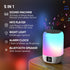 Dimmable 8 10-15 Night Light Bluetooth Speaker Alarm Clock, Sound Machine with White Noise, Touch Bedside Lamp