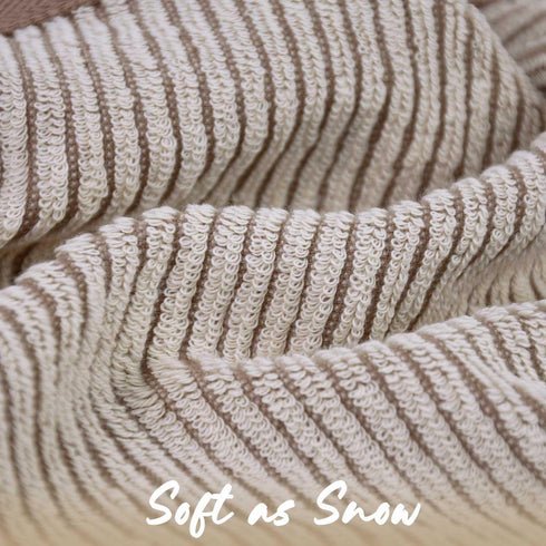 12 Pack, 13.5 13 Inches Cleanbear Wash Cloths Jacquard Weaved Cotton Washcloth for Body and Face, by Soft Face Towels