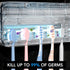 5 StarWin Toothbrush Cleaner, Slots Wall Mounted Toothbrush Holder for Bathroom, Timer Function, Cordless & No Drilling
