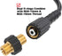 Xiny Tool Pressure Washer Adapter Set, Quick Disconnect Kit with M22 Metric Male Thread, 8 Pack