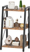 HOOBRO Ladder Shelf, 3-Tier Bookshelf, Corner Bookcase, Small Bookshelf with Metal Frame,