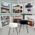Velvet Vanity Stool Footrests, Round Ottoman Vanity Chairs with Anti-Slip Feet, Dressing Table Seat Foot Stool