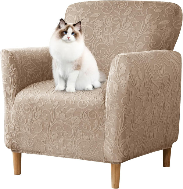 Stretch Modern Banquet Armchair Slipcover 1-Piece Accent Chair Covers with Arms Soft