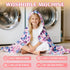 JOPJOLIW 30" 50", Butterfly Hooded Towel for Kids, Blue Pink Butterfly Poncho Blanket for Toddlers x Soft Flannel