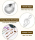 uxcell 6Pcs Stainless Steel Music Note Coffee Spoon, Mini Tableware Dessert Spoons for Tea Coffee Cake