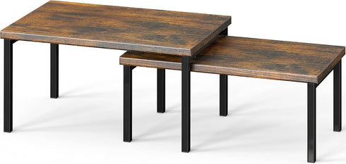 Simple Houseware Expandable Counter Shelf in Rustic Brown