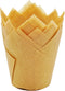Muffin Greaseproof Paper Baking Cupcake Cups, 2" x 3 1/2", Natural Tulip Baking Cup, Case of 125 pcs