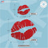 Valentine's Day Decorations - Home Decor Lipstick Lips Kiss Window Sticker, Reusable Double Sided Cling Decal