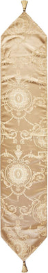 13" 70" Violet Linen Prestige Damask X Gold Table Runner