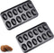 2 Pack Madeleine Pan, Heavy Duty Nonstick 12-Cavity Spherical Scallop Bakeware for Oven Baking