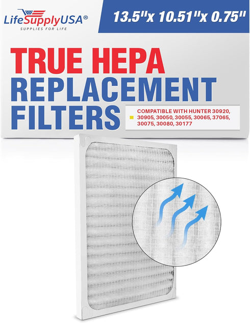 Air Cleaner Filter Replacement for Hunter 30920 30905 30050 30055 30065 30075 30080
