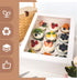 VGOODALL 2PCS White Cupcake Container, 12 Count with Window Boxes, Holding 24 Pastry Box for Bakery Supplies