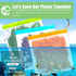 Reusable 10 Pack Gallon Food Storage Bags, BPA Free, Extra Thick Leakproof Silicone & Plastic Free for Travel