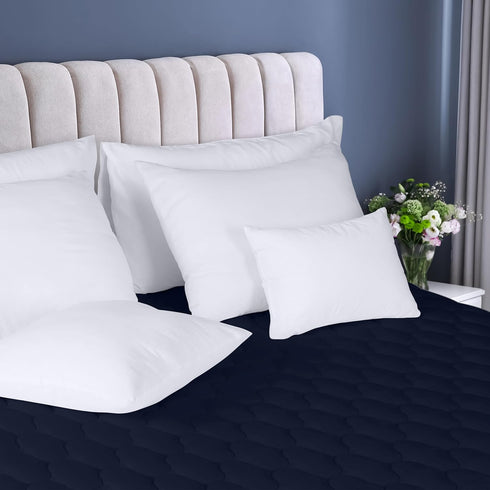 Utopia Bedding Quilted Fitted Waterproof King Mattress Protector, Stretches up to 16 Inches Deep, Elastic Fitted Cover