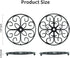 Heart Trivets - Set of 2, 8 Inch Round Black Heat-Resistant Metal Teapot Trivet for Kitchen and Dining