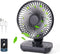 Small Oscillating Fan, 3600mAh Battery Operated Rechargeable Fan with 4 Speed for Home Office