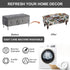 33) Eco-Ancheng Storage Ottoman Cover Rectangle Ottoman Slipcover Folding Storage Bench Cover Footrest Stool Slipcover