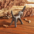 Iron Animal Figurine Donkey Horse Sculpture, Desktop Animal Ornaments for Home Office Decoration.