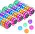 Qualsen 50 Pcs Magnets for Whiteboard, Round Fridge Magnets for Classroom, Home, Office & Locker (5 Colors)