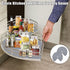 2 26" PCS Lazy Susan Shelf Liner, Jaxbo Silicone Lazy Susan Liner for Dual Tier Pie Cut Organizer,Non-Slip Thermal