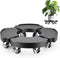 Plant Stand With 8 Locking Wheels,15-21In Adjustable Rolling Plant Stands General Large