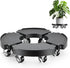 Plant Stand With 8 Locking Wheels,15-21In Adjustable Rolling Plant Stands General Large