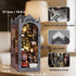 suruim DIY Book Nook Kit Bookend Puzzle Miniature Nook Library Bookshelf Insert Bookends Decoration Books Ornaments
