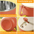 Microwave Ramen Bowl with Handles, 304 Stainless Steel Liner, Microwavable Soup Mug with Lid, 42 oz, Orange