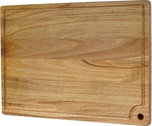 Extra Large Acacia Wood Cutting Board 20 x 14 Inch - Caperci