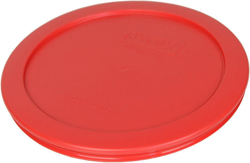 Pyrex 7201-PC 4-Cup Red Plastic Food Storage Lid, Made in USA - 6 Pack