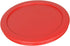 Pyrex 7201-PC 4-Cup Red Plastic Food Storage Lid, Made in USA - 6 Pack