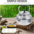 Baluue Metal Teapot, Whistling Water Jug, Stovetop Kettle, Aluminum Alloy Coffee Kettle, Wear-Resistant Kitchen