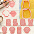 Dog Cookie Cutters Set, 8 Pcs Puppy Cookie Cutters with Plunger Stamps for DIY Biscuit Dog Snacks