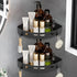 2 Pack, 304 2 NearMoon Bathroom Corner Shelf Shower Caddy No Drill Stainless Steel Shower Organizer with Hooks (Matte