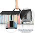 CCidea DVD Storage Bags (Set of 4), Clear PVC Media Holder Case with Handles for DVDs, CDs, Blu Ray Discs