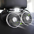 Car Fan, 12V Cooling Fans for Backseat with Night Light, 360° Rotatable Dual Head Fan for Vehicles