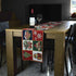 Homvare Christmas Table Setting Full Length Runner, Woven Tapestry 13”x72” for Holiday Dinner and Parties