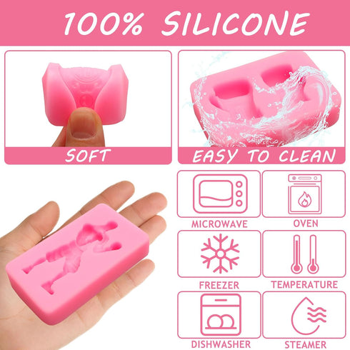 Boxing Sports Silicone Molds, 5 Pcs 3D Gloves Helmet Belt Molds for Cake Decorating and DIY Crafts