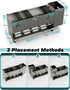 Kitchen Sink Caddy Organizer, Sponge Holder for Kitchen Sink with Upgraded Extra-Wide Drain Board, Efficient Drainage