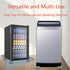 Mini Fridge Mat with Raised Edges, 24" x 24" Mini Fridge Drip Pan with 4 Base Stand Pads, Silicone Floor Mat