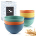 PYRMONT Wheat Straw Bowls Set of 8, 10 OZ Small Reusable Bowls for Kids, Cereal, Dessert, Snack, BPA-Free
