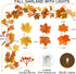 20LED suddus Fall Leaves Garland with Lights, Battery Operated Fall Lights with Timer, Thanksgiving Decoration
