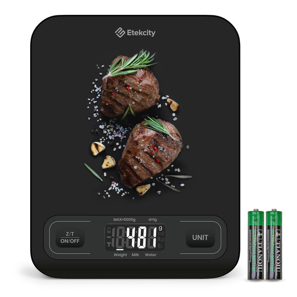 Etekcity Food Kitchen Scale, Digital Mechanical Weighing Scale for Weight Loss, Baking, Cooking, Black