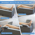 KingPavonini 4-Height Adjustable Leg Elevation Pillows for After Surgery, Memory Foam with 3 Handles and Insert Pad,