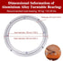 Aluminum Alloy 10" Heavy Duty Turntable Bearing, Lazy Susan Rotating Plate for Dining Table and Displays